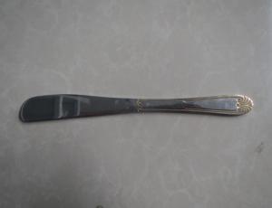 Gypsum plated metal spatula one side